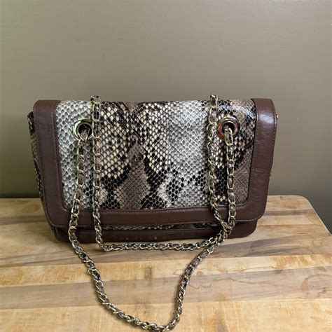 fake snake in bag|Amazon.com: Faux Snakeskin Purse.